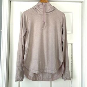 Athleta Uptempo Hoodie - Light pink heather- small